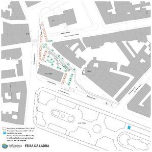Planta Feira da Ladra - Largo de S Sebasti&atilde;o