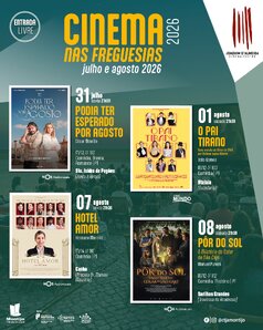 Cinema nas Freguesias julho e agosto